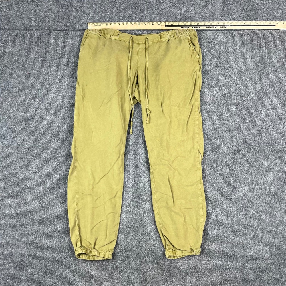 Gap Joggers Womens Size S Mustard Tencel Lyocell Maternity Elastic Waist‎ Casual